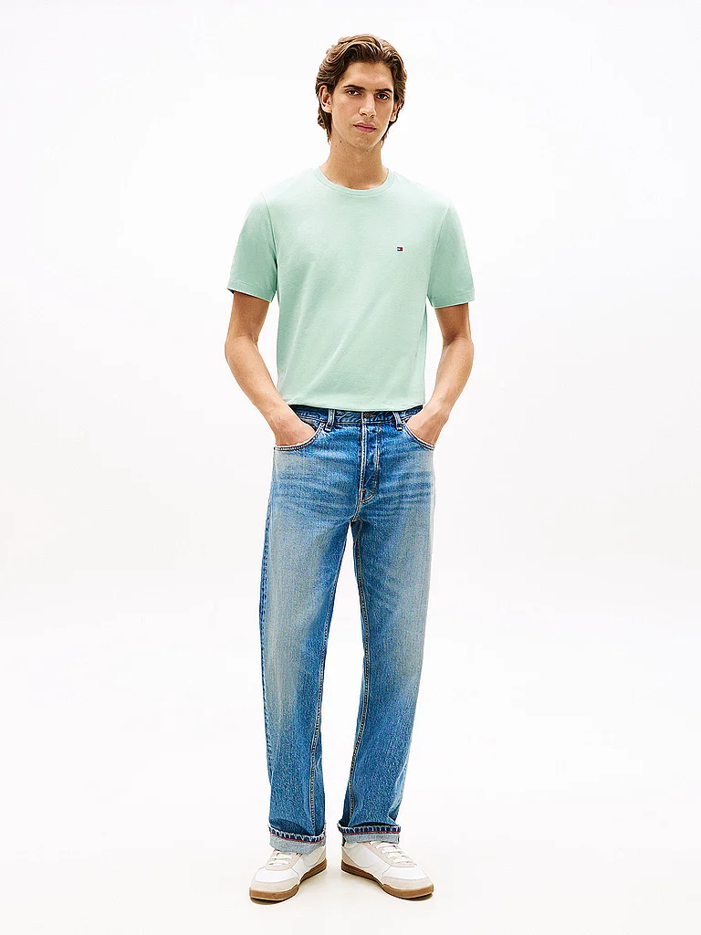 Tommy Hilfiger T-shirt à Manches Courtes Ess Seasonal Crushed Mint L Homme 3